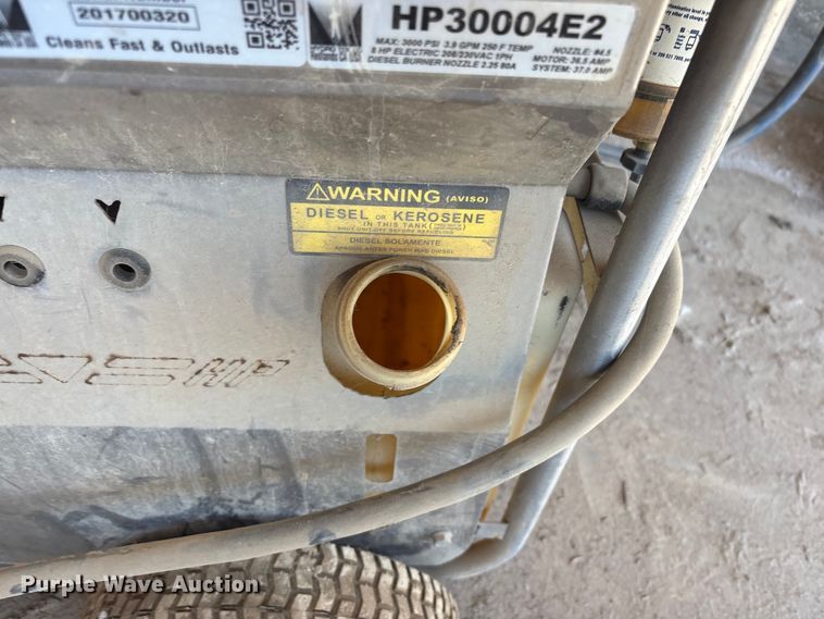 image for item EV2978 Hydro Tek HP30004E2 hot pressure washer