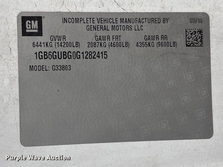 image for item EV2991 2016 Chevrolet Express shuttle bus