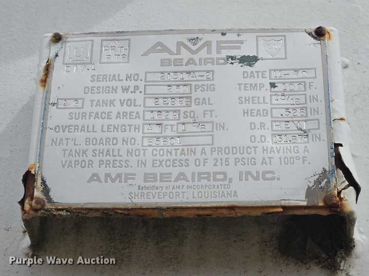 image for item EV5705 1970 Beaird propane tank