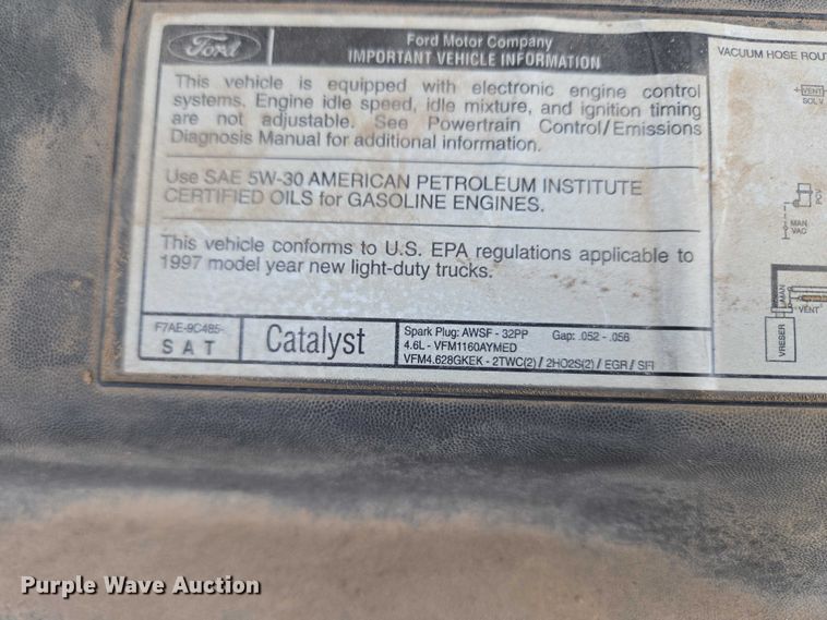 image for item EW0158 1997 Ford F150 Ext. Cab pickup truck