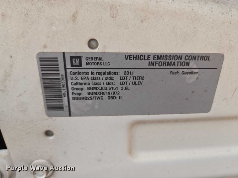 image for item EW0159 2011 Chevrolet Traverse SUV