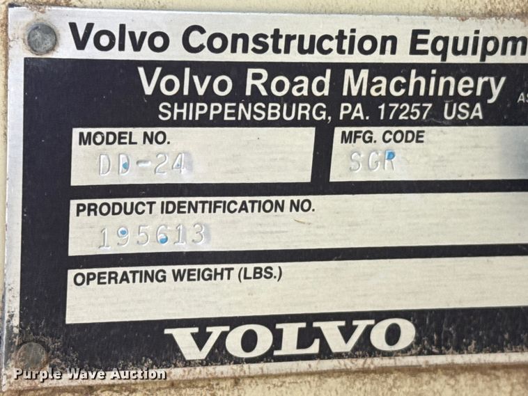 image for item FB6644 Volvo DD-24 double drum vibratory roller