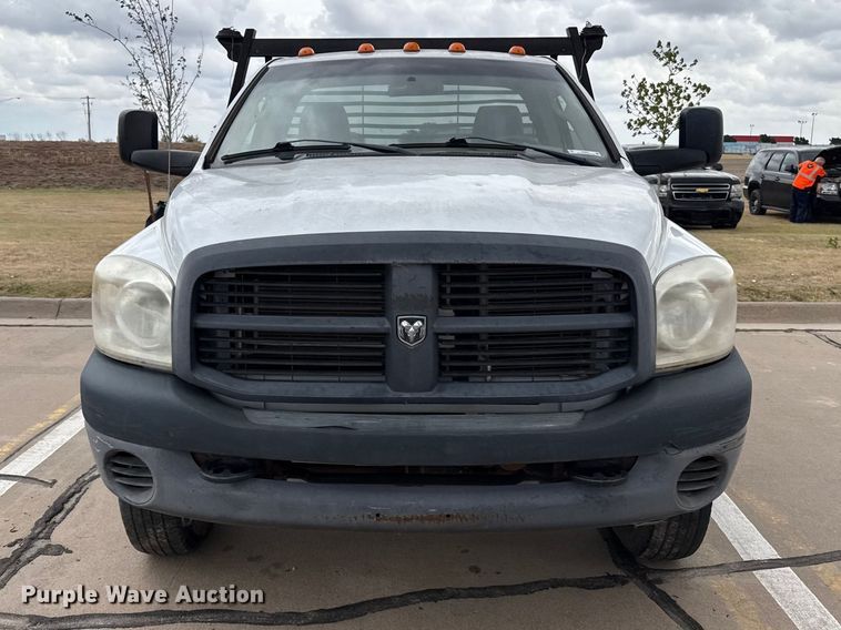 image for item FB6653 2009 Dodge Ram 3500 dump flatbed pickup truck