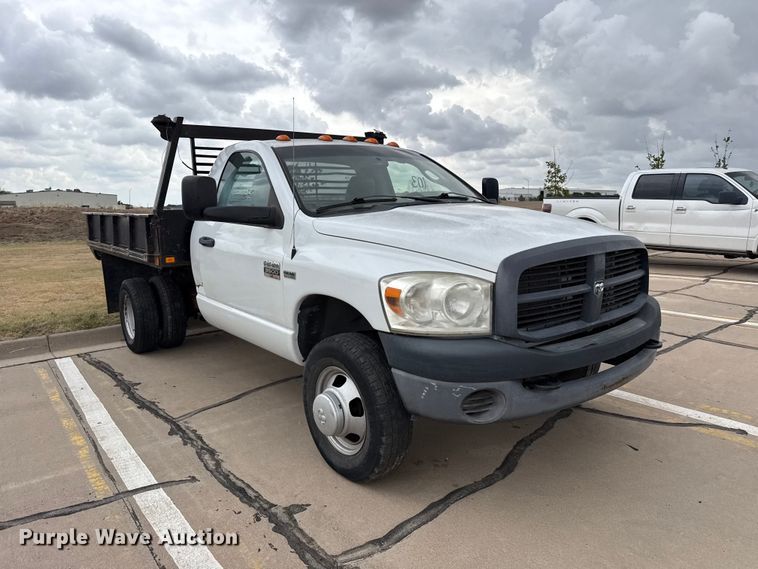image for item FB6653 2009 Dodge Ram 3500 dump flatbed pickup truck
