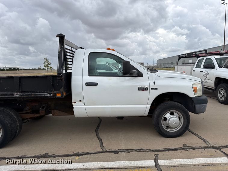 image for item FB6653 2009 Dodge Ram 3500 dump flatbed pickup truck