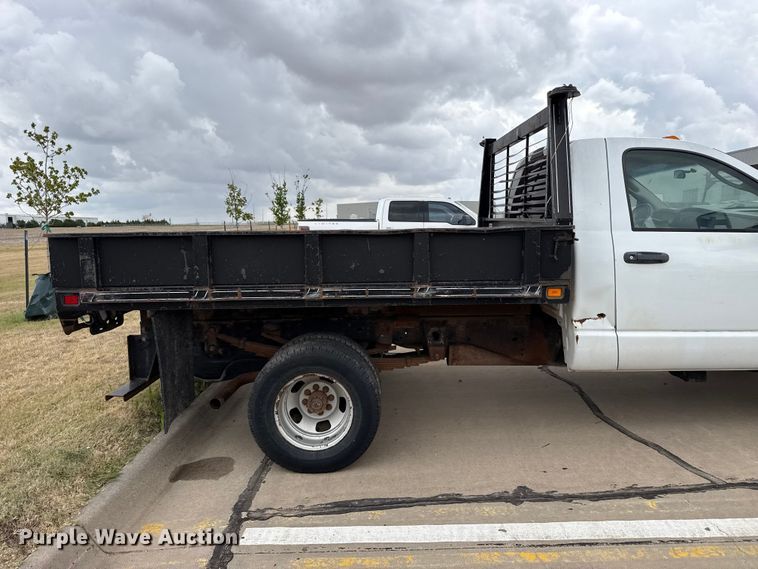 image for item FB6653 2009 Dodge Ram 3500 dump flatbed pickup truck