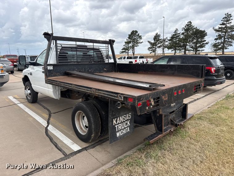 image for item FB6653 2009 Dodge Ram 3500 dump flatbed pickup truck