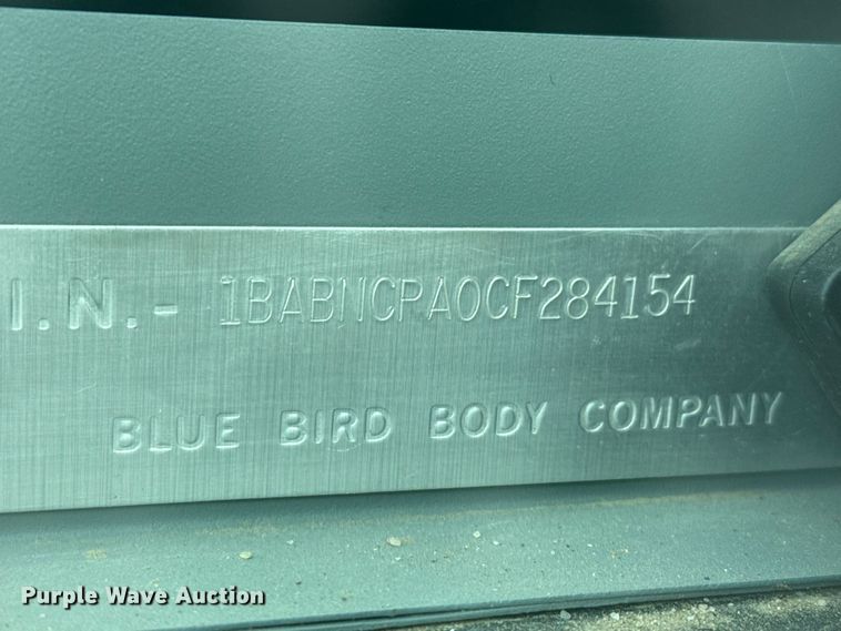 image for item FB6671 2012 Blue Bird school bus