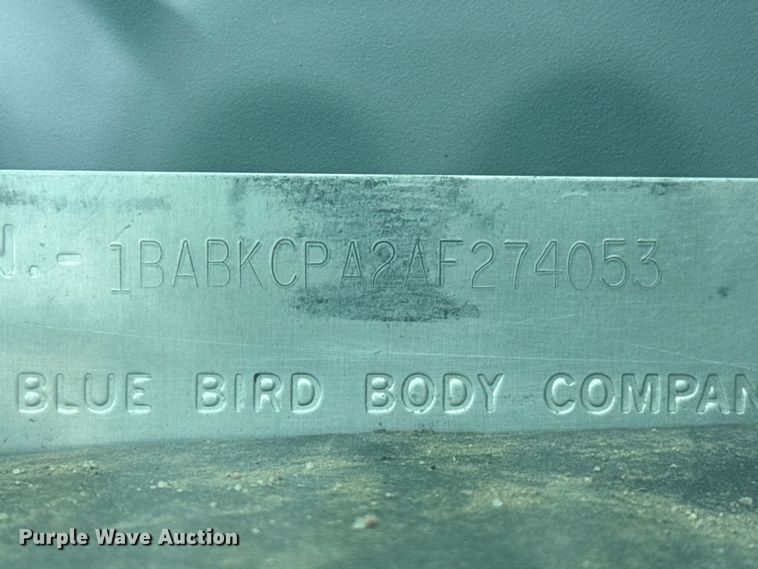 image for item FB6674 2010 Blue Bird school bus