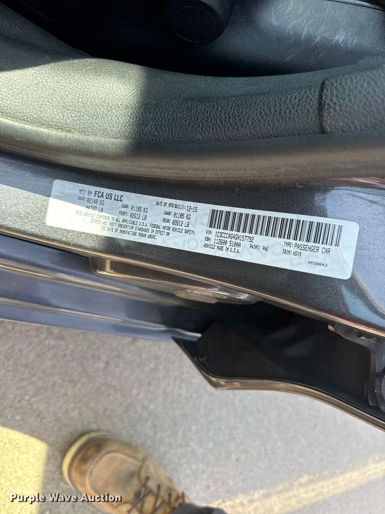 image for item FB7443 2016 Chrysler 200 