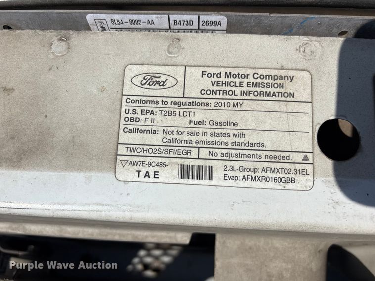 image for item FB8761 2010 Ford Ranger Ext. Cab pickup truck