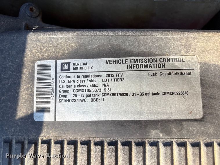 image for item FB8764 2012 Chevrolet Silverado 1500 Crew Cab pickup truck