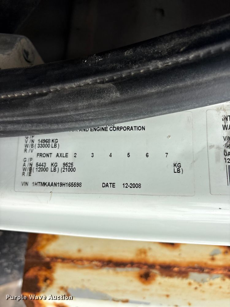 image for item FB8813 2009 International DuraStar 4400 dump truck