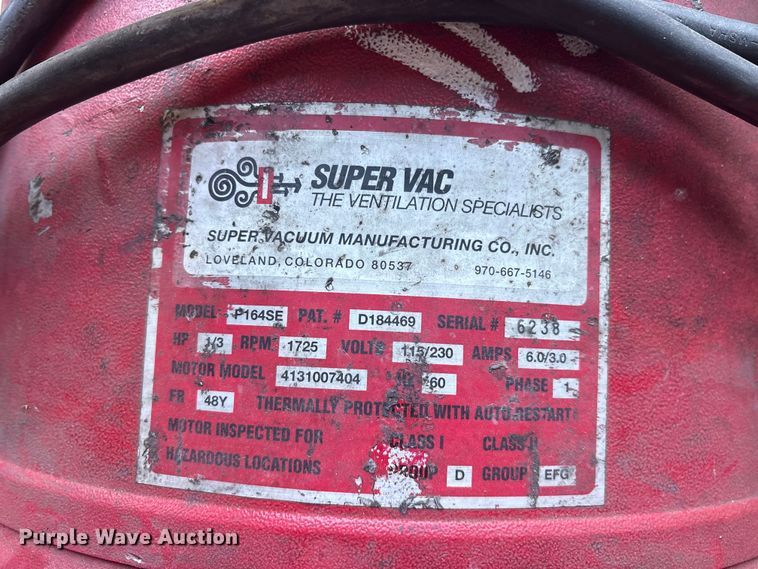 image for item FB8817 SuperVac P164SE (4) fans