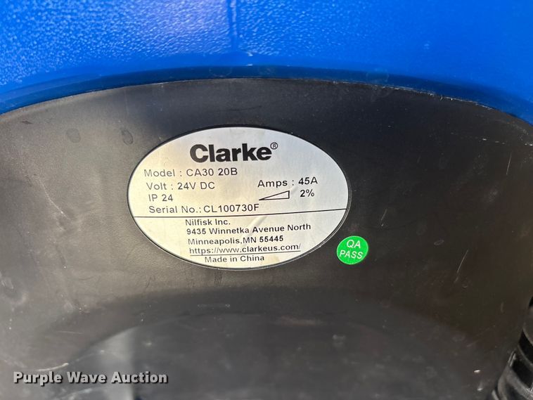 image for item FC2285 Clarke CA30 20B floor scrubber