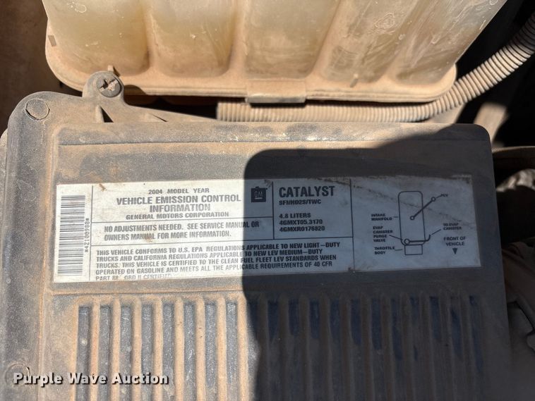 image for item FC2291 2004 Chevrolet Silverado 1500 Ext. Cab pickup truck