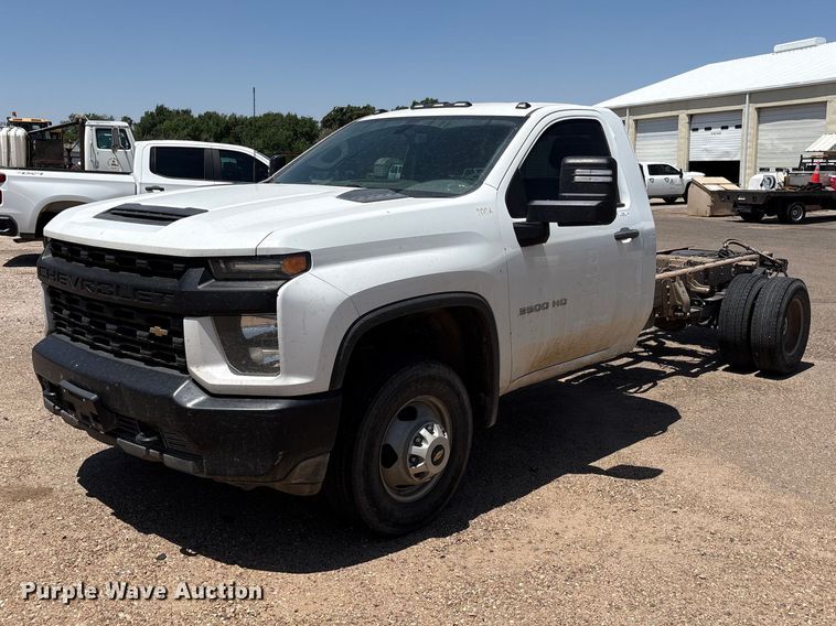 2020 Chevrolet Silverado 3500HD pickup truck cab and chassis