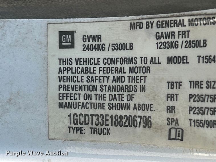 image for item FC2669 2008 Chevrolet Colorado LT Crew Cab pickup truck