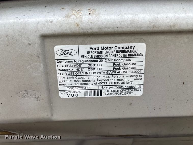 image for item FG0397 2012 Ford Econoline ambulance