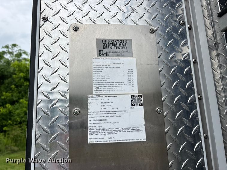 image for item FG0398 2012 Ford Econoline ambulance