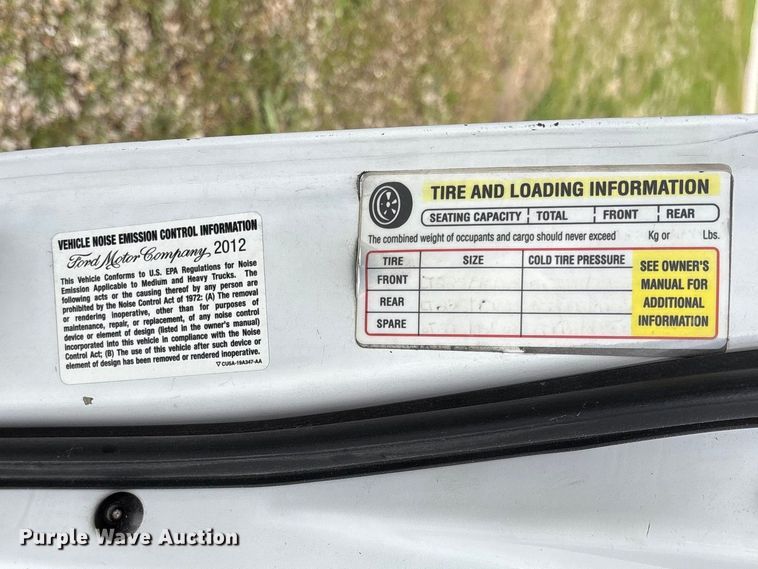 image for item FG0398 2012 Ford Econoline ambulance