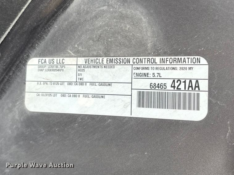 image for item FG0434 2020 Dodge Durango SSV SUV