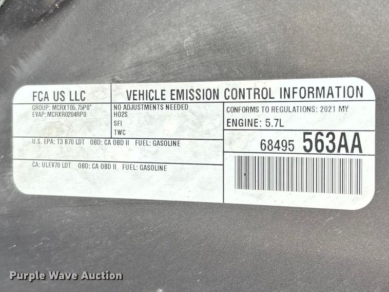 image for item FG0435 2021 Dodge Durango SSV SUV