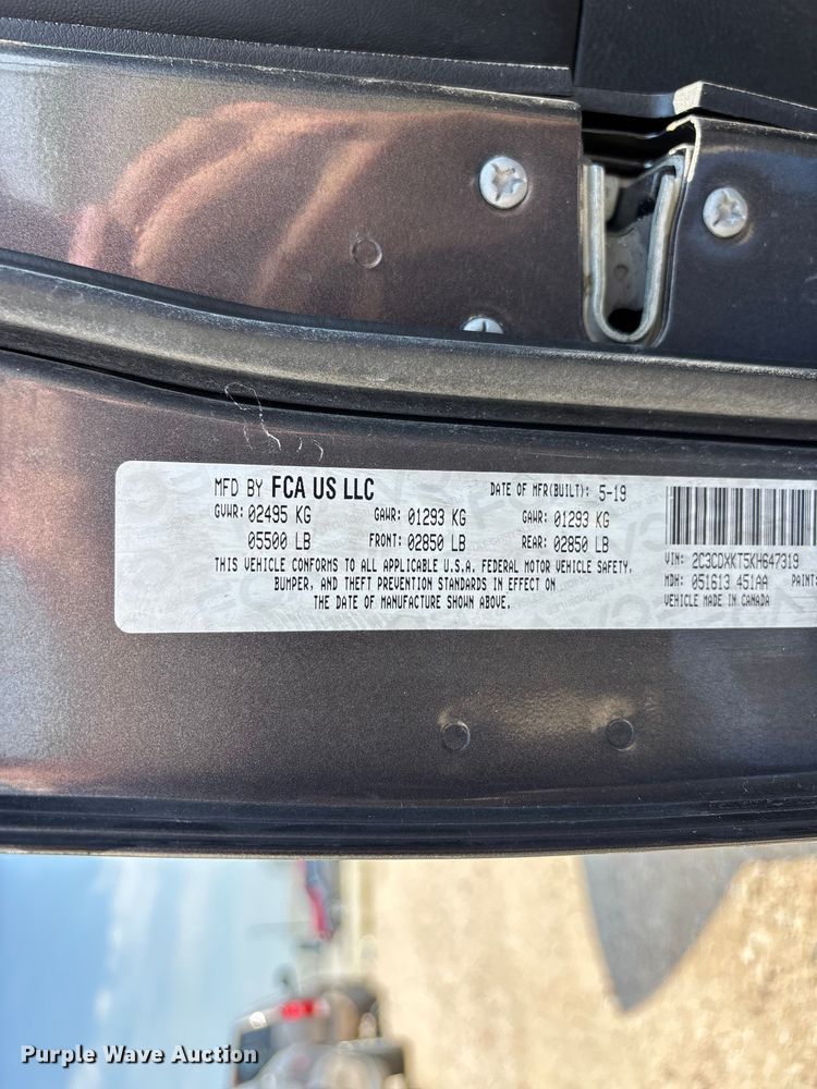 image for item FG0438 2019 Dodge Charger Police 