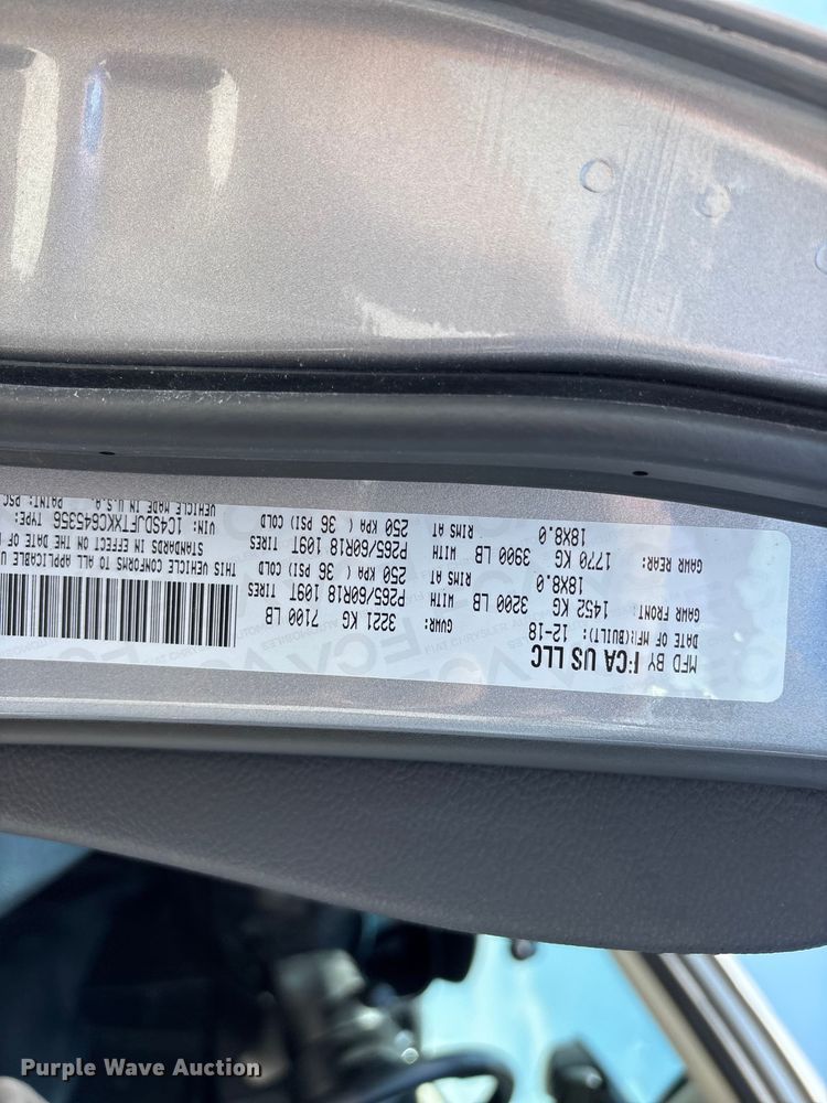image for item FG0439 2019 Dodge Durango SSV SUV