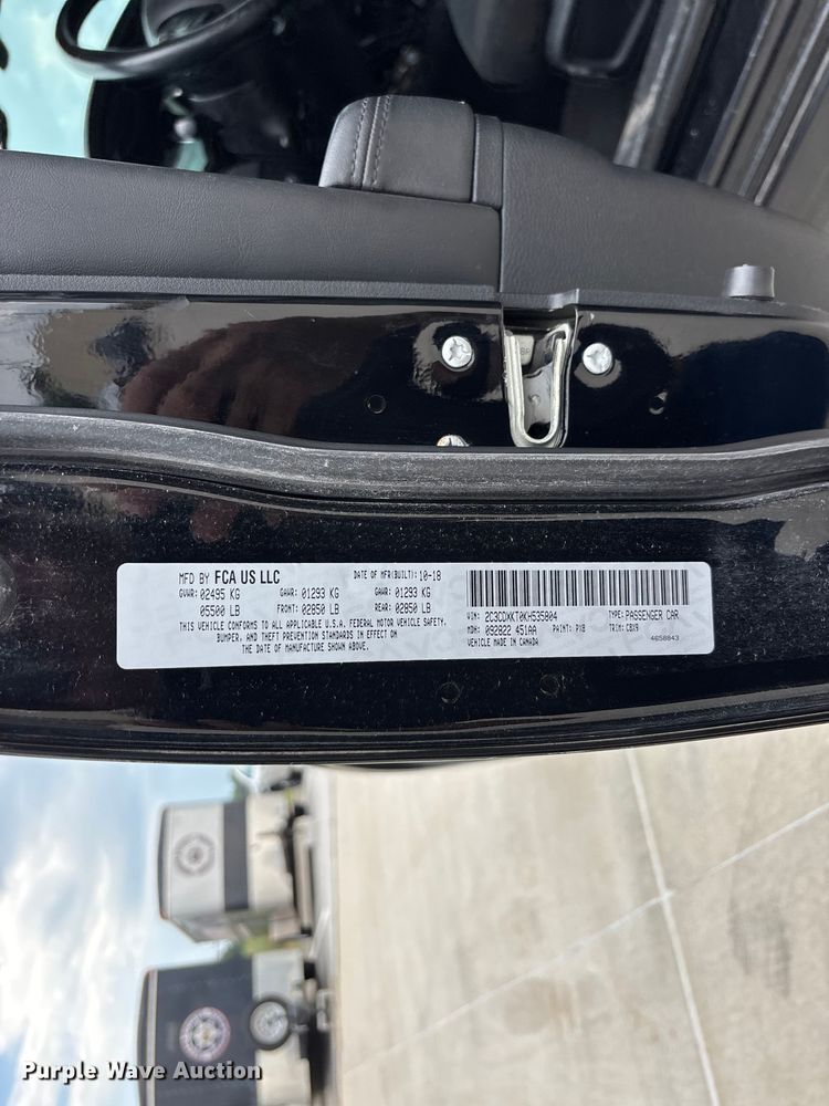 image for item FG0445 2019 Dodge Charger Police 