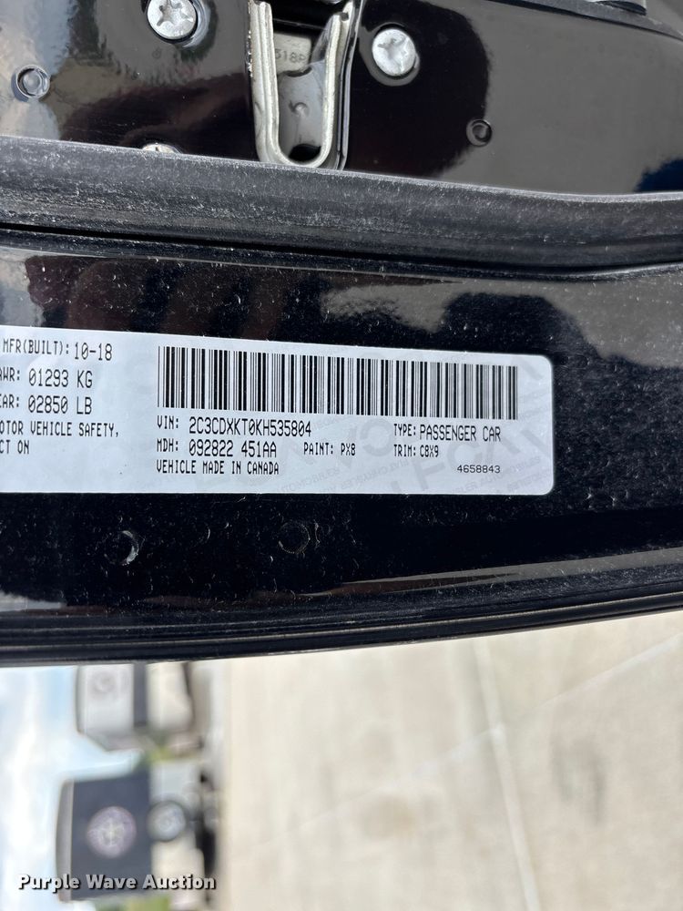 image for item FG0445 2019 Dodge Charger Police 