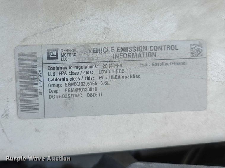 image for item FH6084 2014 Chevrolet Impala Police Cruiser 