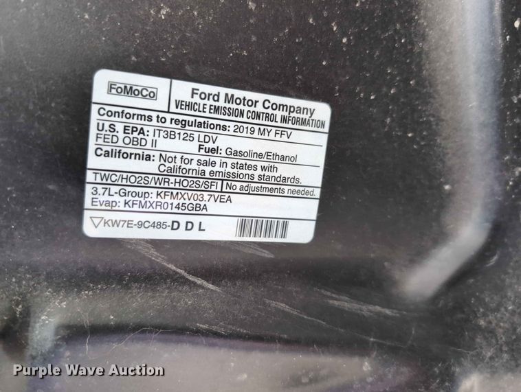 image for item FH6136 2019 Ford Taurus Police Interceptor 