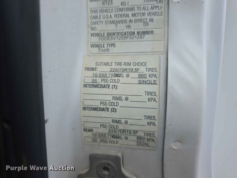 image for item FH6224 2005 GMC C5500 utility / service truck