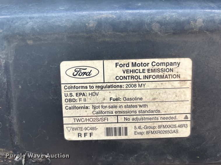 image for item FH7155 2008 Ford E250 van