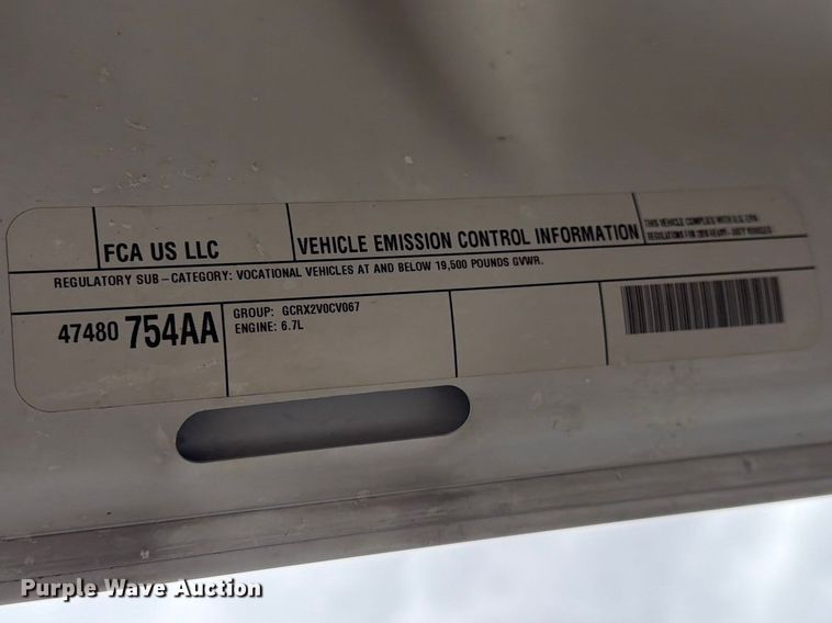 image for item FK0140 2016 RAM 5500 bucket truck