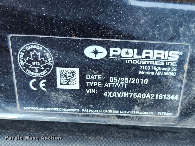 image for item IH9455 2010 Polaris Ranger utility vehicle