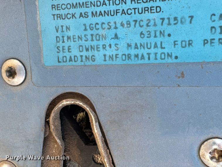image for item NA9303 1982 Chevrolet S10 pickup truck