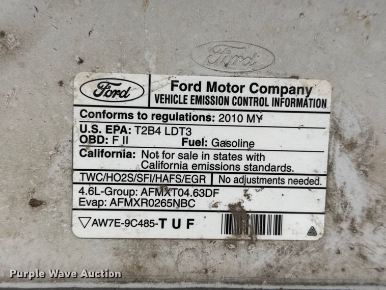 image for item NA9352 2010 Ford F150 pickup truck