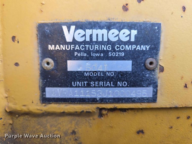 image for item DP8927 1988 Vermeer 504I round baler
