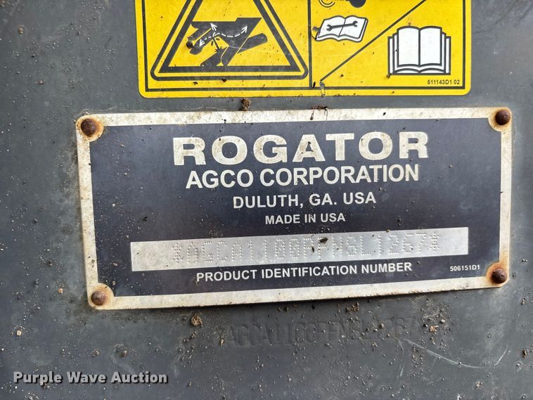 image for item DV4372 Rogator RG 1100B sprayer