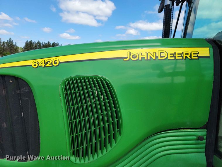 image for item DZ7153 2002 John Deere 6420 tractor