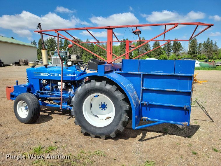 image for item DZ7158 1977 Ford 3600 tractor with Brouwer A3A sod harvester sod harvestor