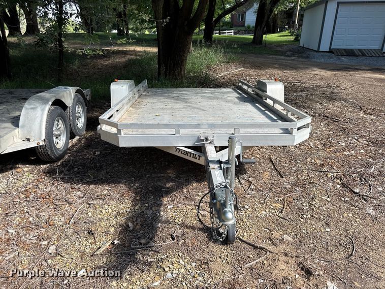 image for item EN0450 2018 Aluma 7712HTILT tilt deck utility trailer