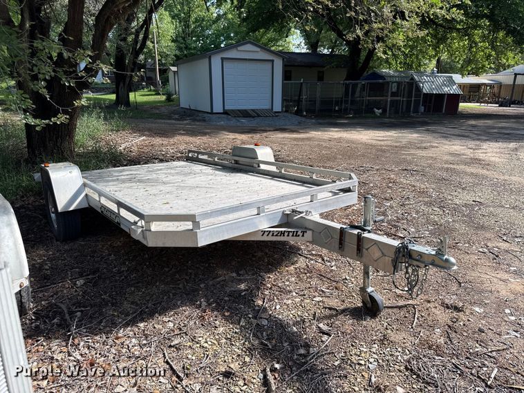 image for item EN0450 2018 Aluma 7712HTILT tilt deck utility trailer