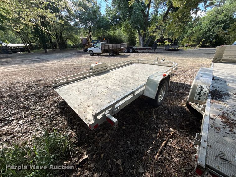 image for item EN0450 2018 Aluma 7712HTILT tilt deck utility trailer