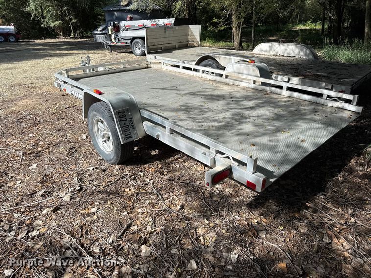 image for item EN0450 2018 Aluma 7712HTILT tilt deck utility trailer