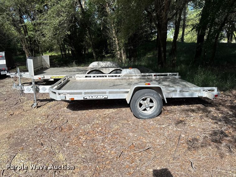 image for item EN0450 2018 Aluma 7712HTILT tilt deck utility trailer
