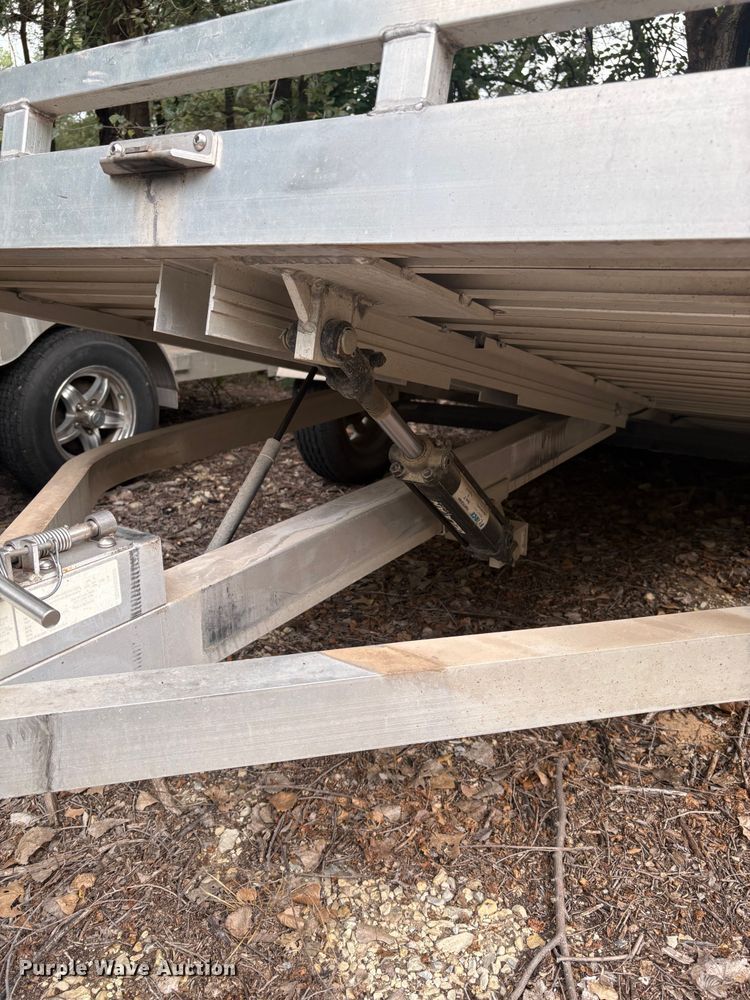 image for item EN0450 2018 Aluma 7712HTILT tilt deck utility trailer
