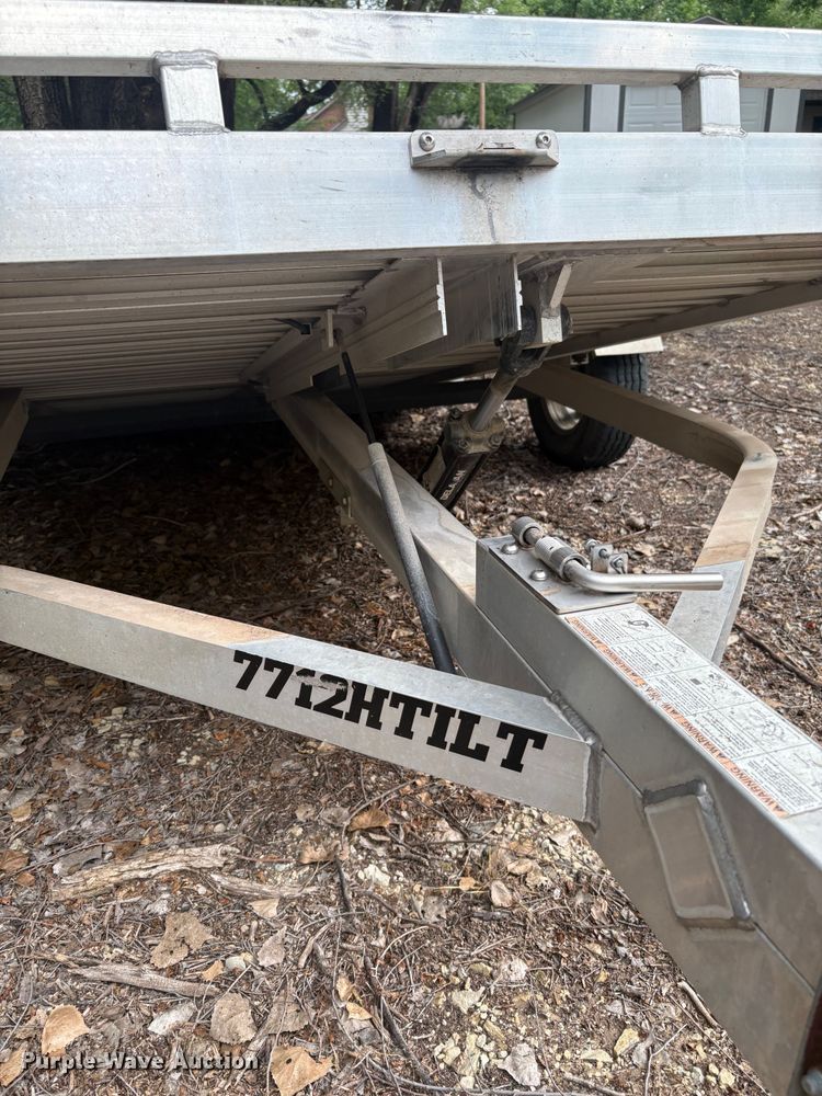 image for item EN0450 2018 Aluma 7712HTILT tilt deck utility trailer